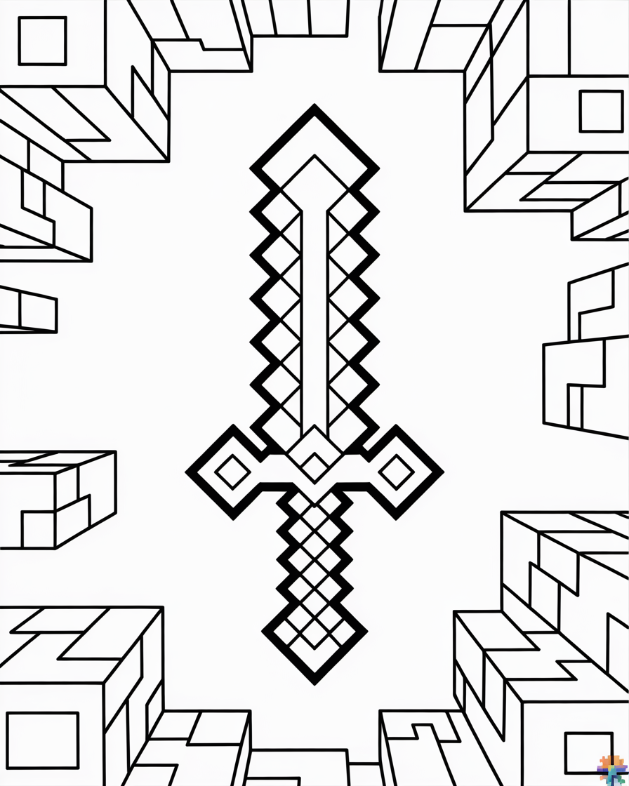 minecraft coloring page