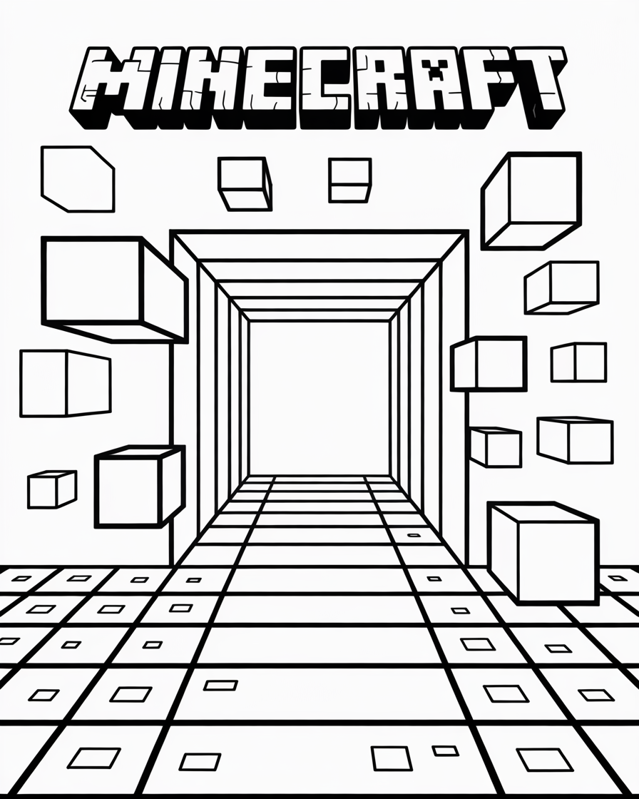 minecraft coloring pages