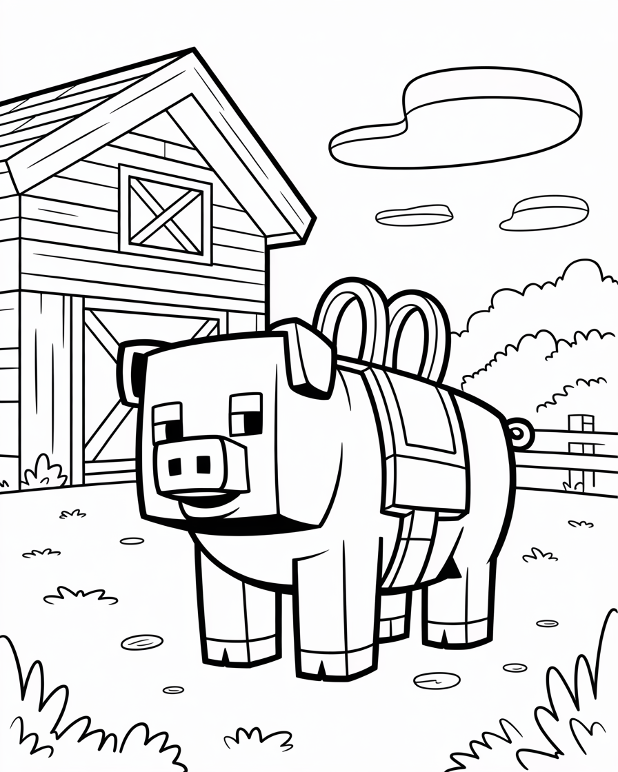 minecraft coloring pages