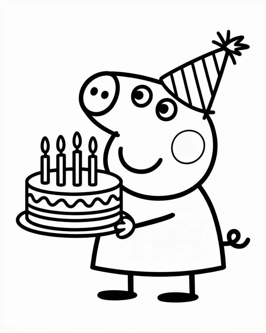 peppa pig coloring pages