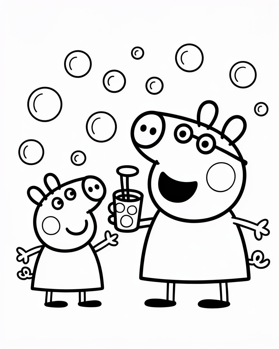 peppa pig coloring pages
a
