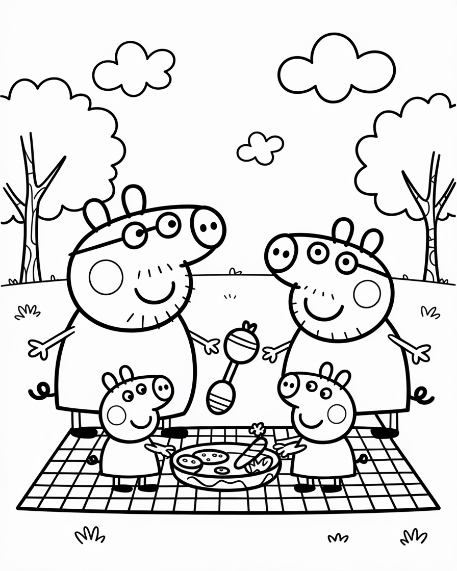 peppa pig coloring pages