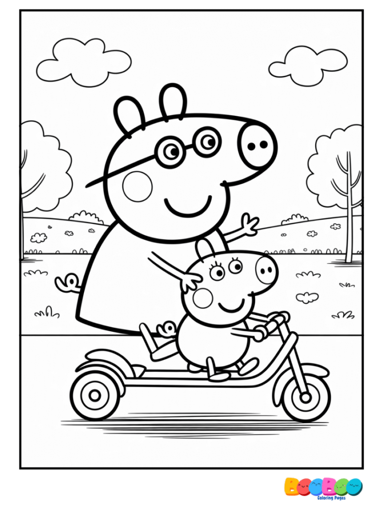 peppa pig coloring pages