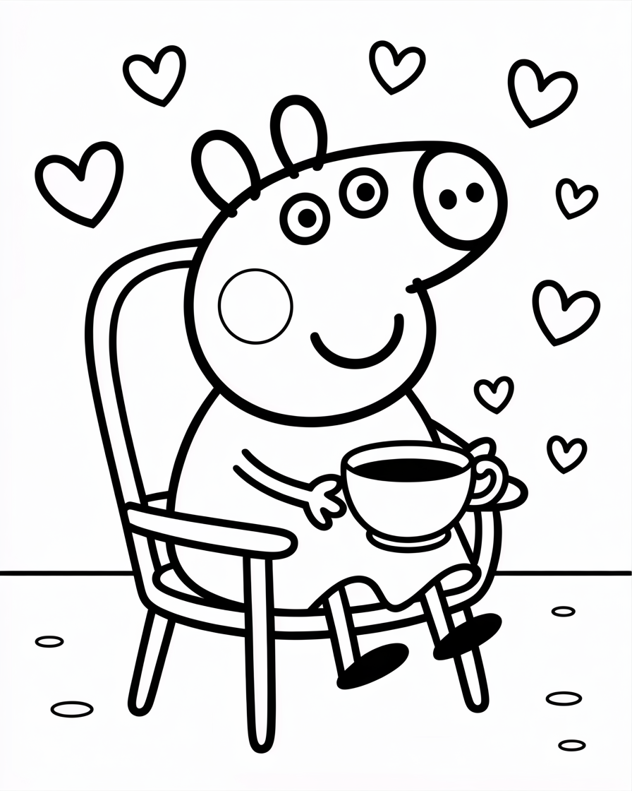 peppa pig coloring pages