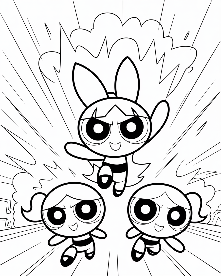 powerpuff girls coloring pages