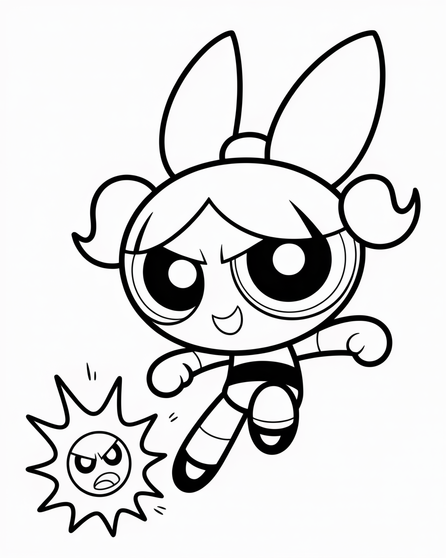 powerpuff girls coloring pages