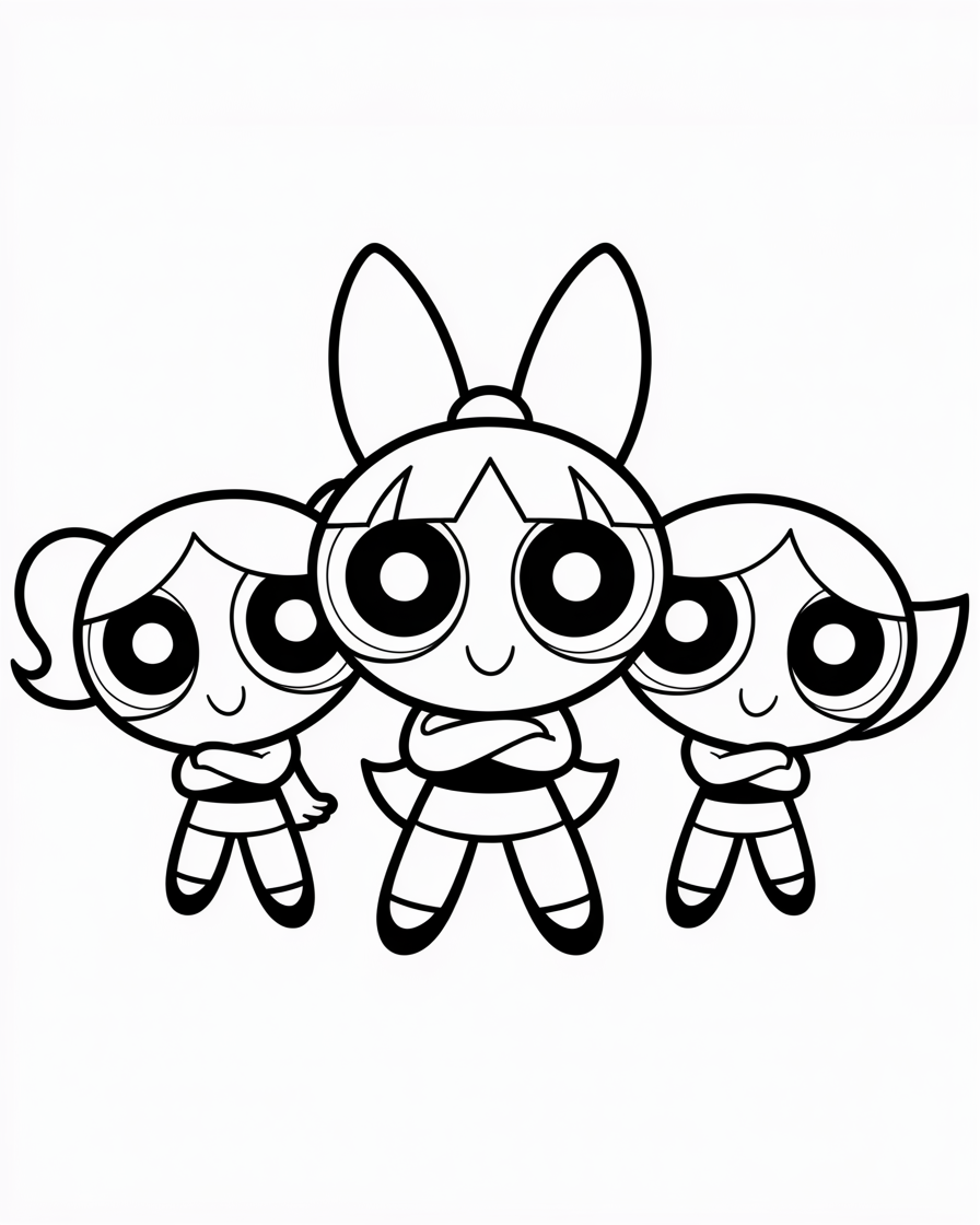 powerpuff girls coloring pages