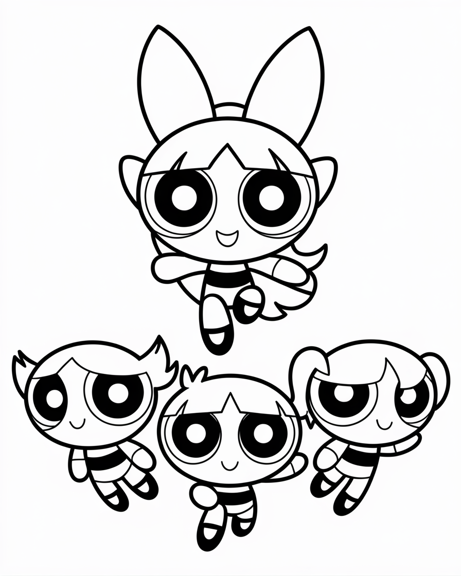 powerpuff girls coloring pages