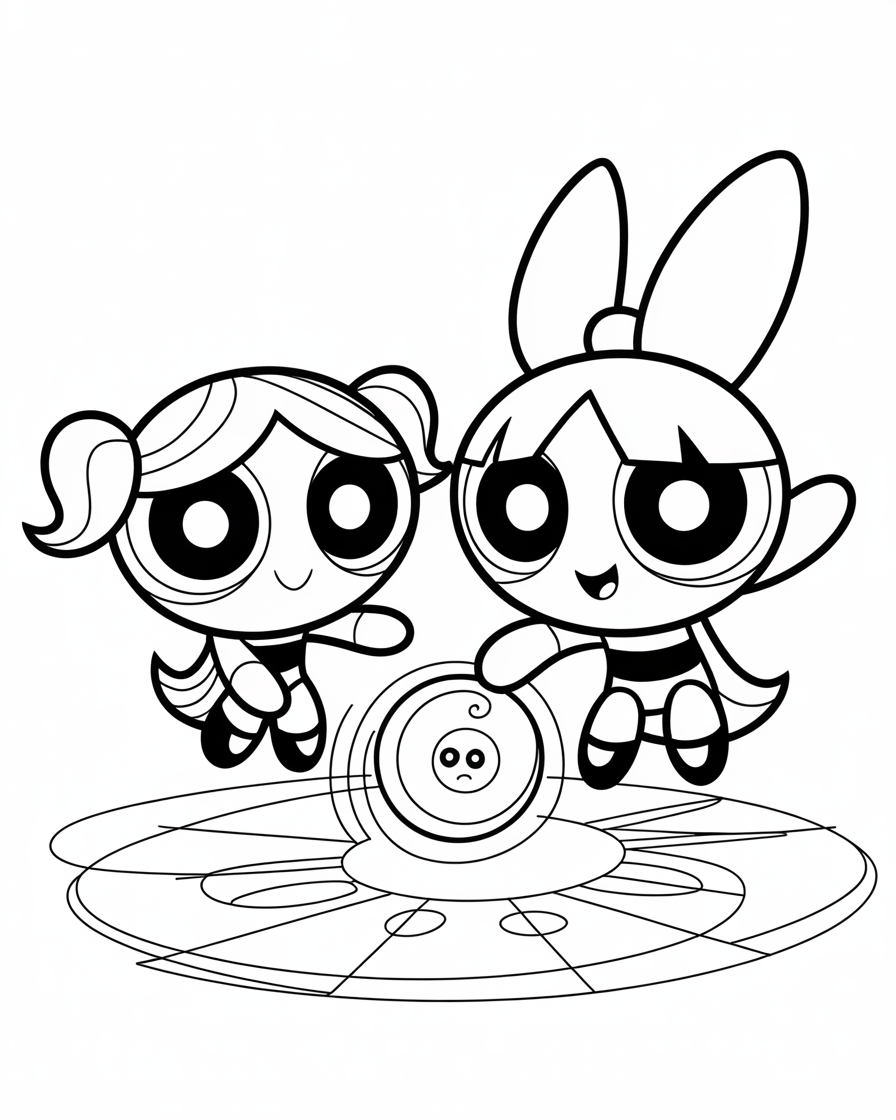 powerpuff girls coloring pages