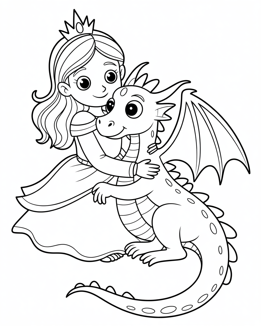 dragon coloring pages