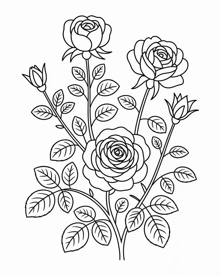 flowers coloring pages