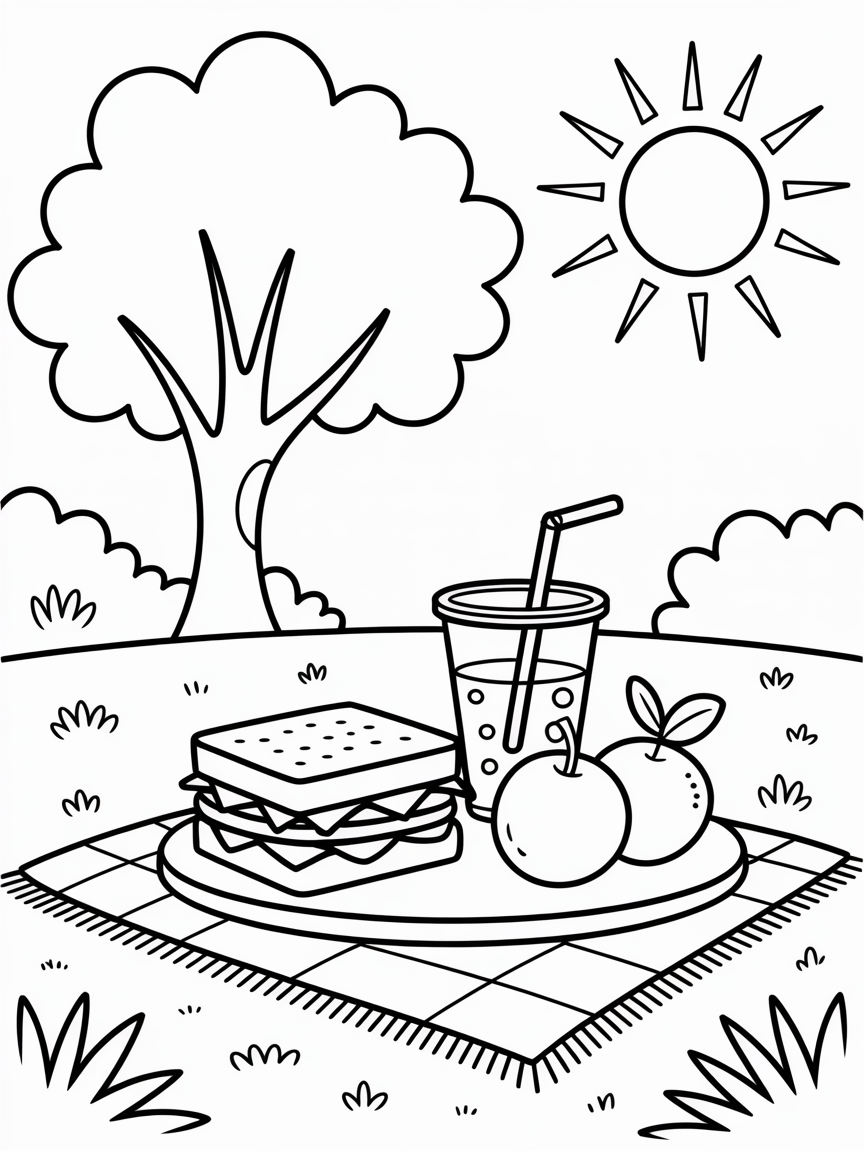 summer coloring pages