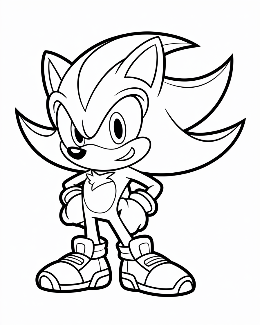 sonic coloring pages