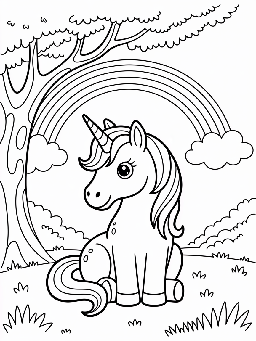 unicorn coloring pages