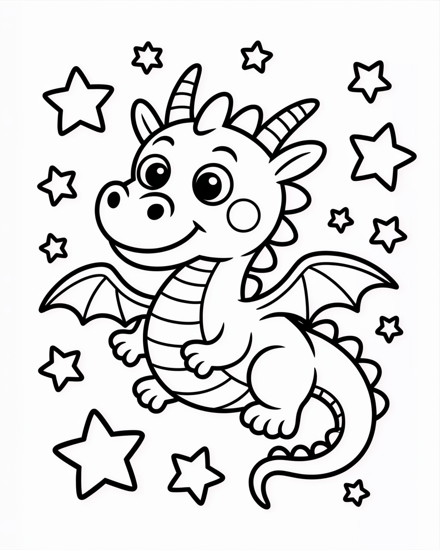 dragon coloring pages