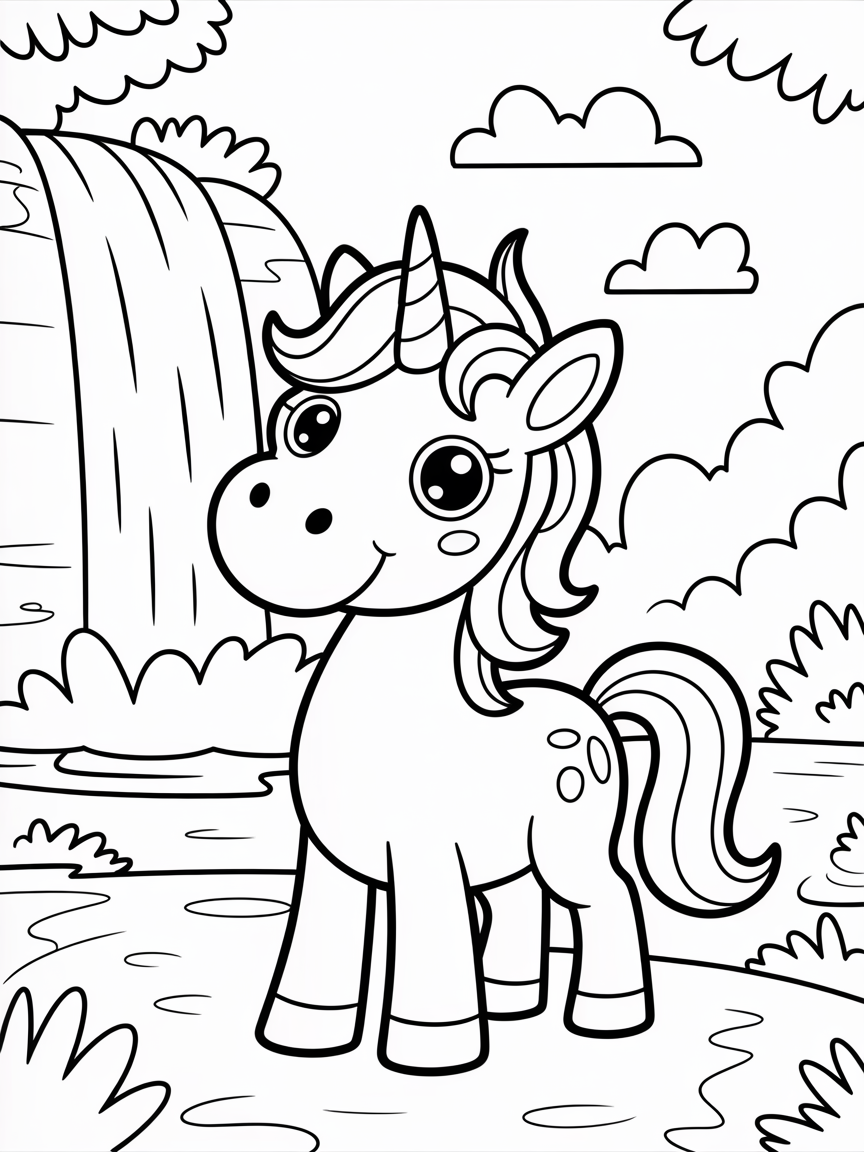 unicorn coloring pages