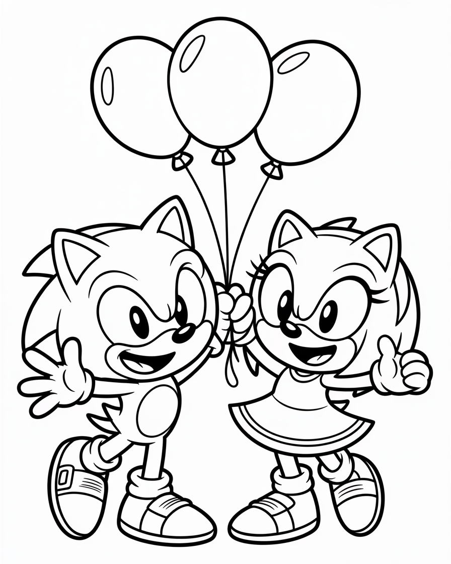 sonic coloring pages