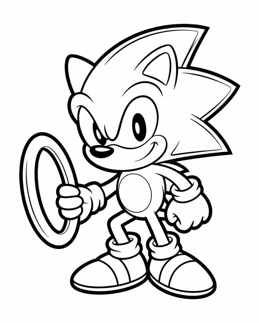 sonic coloring pages