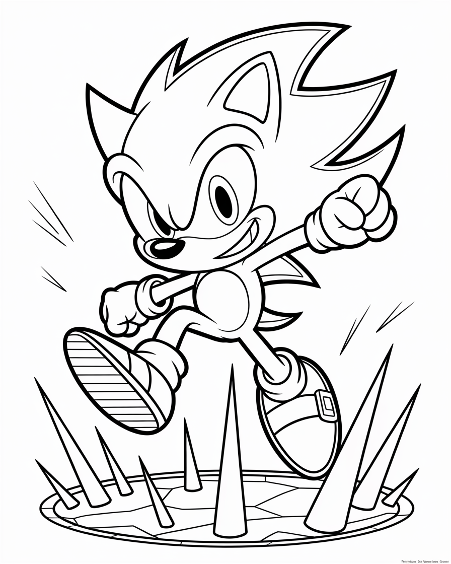 sonic coloring pages