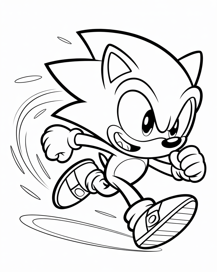 sonic coloring pages