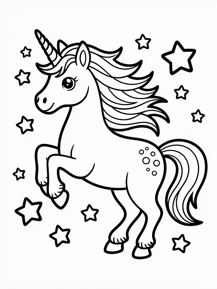 unicorn coloring pages