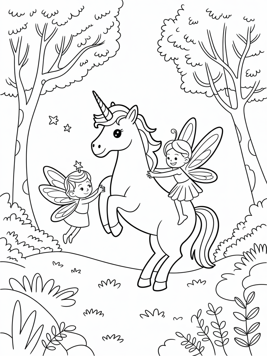 unicorn coloring pages