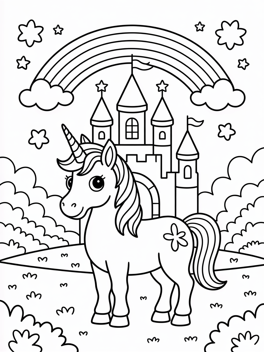 unicorn coloring pages
