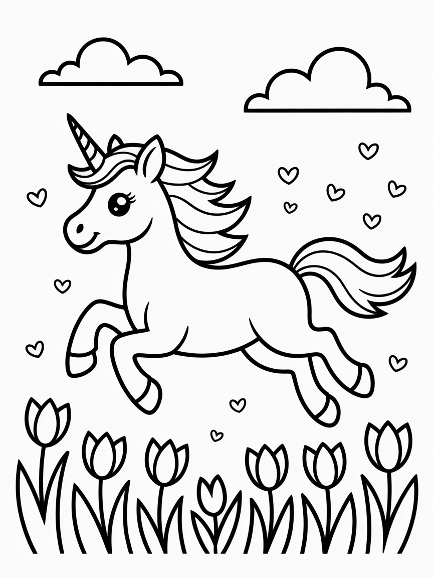 unicorn coloring pages