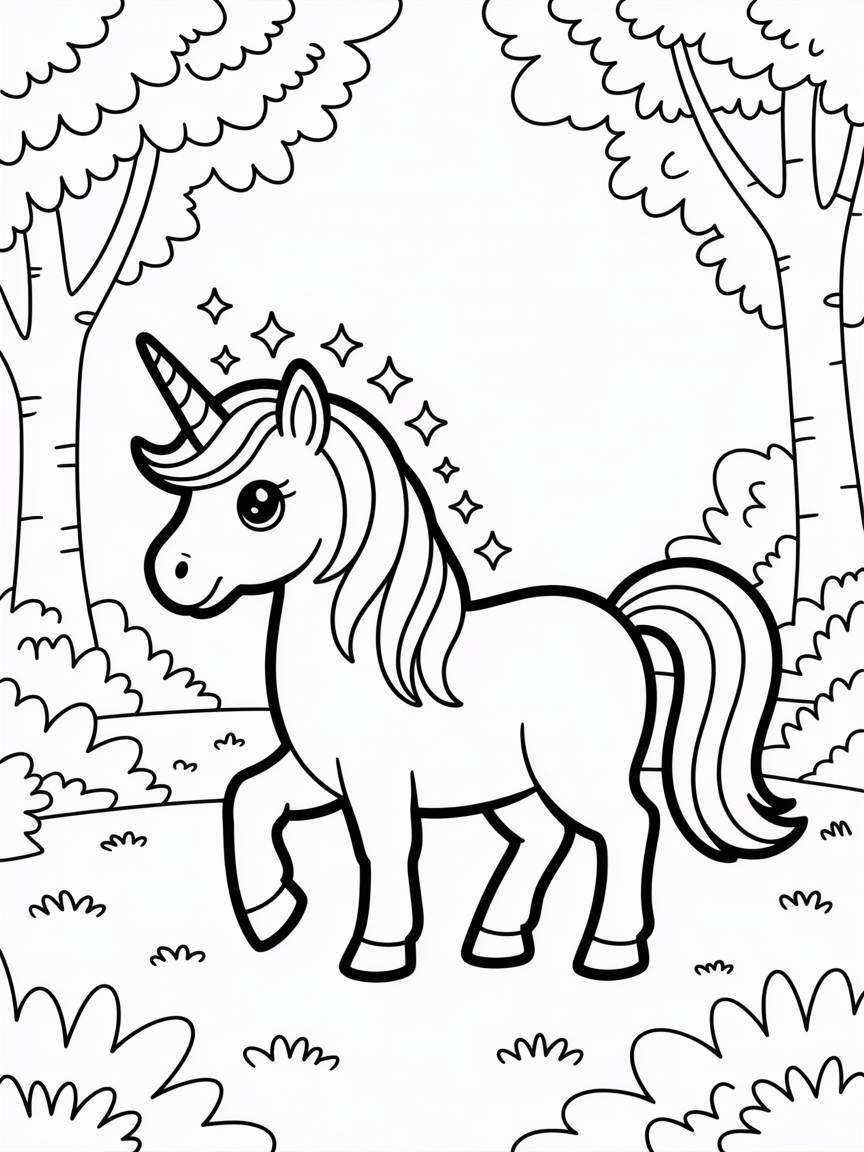 unicorn coloring pages