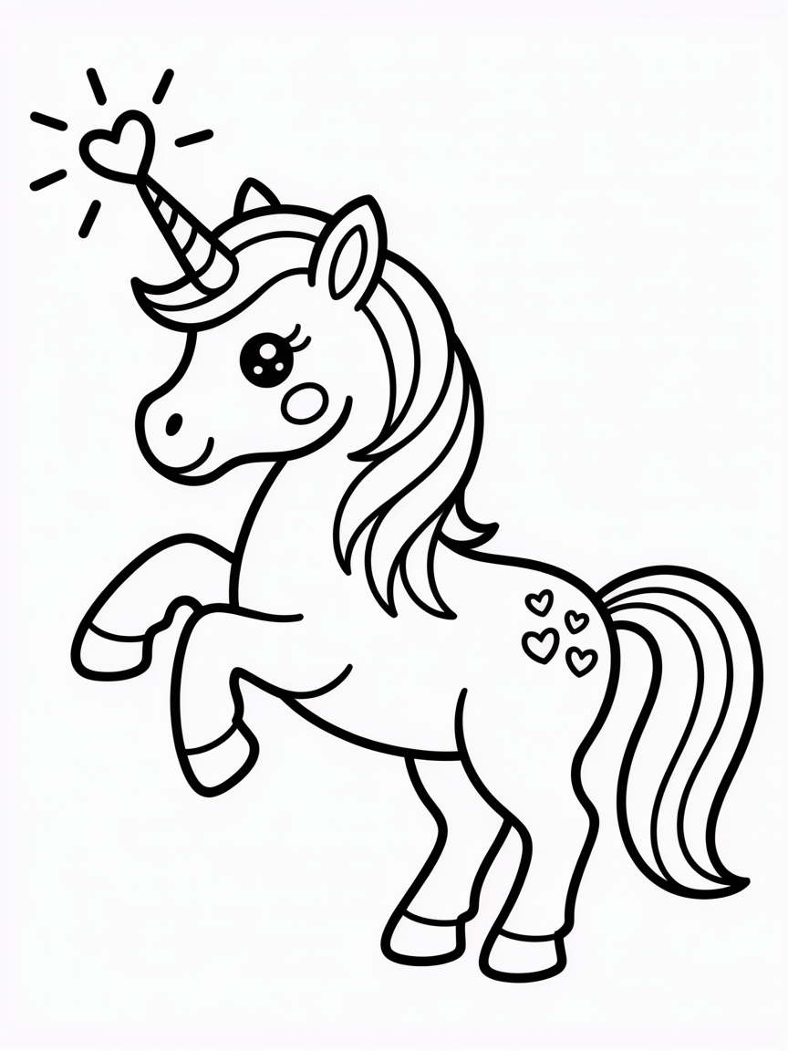 unicorn coloring pages