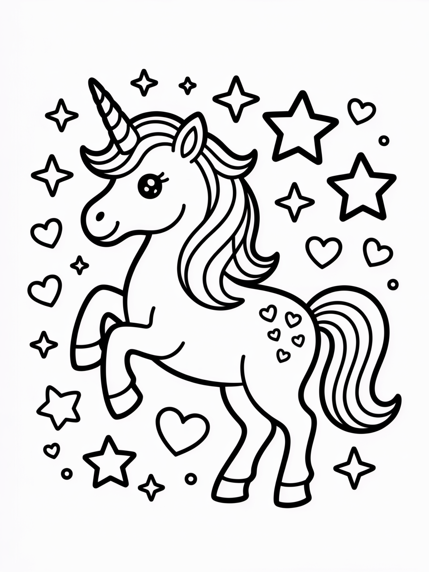 unicorn coloring pages
