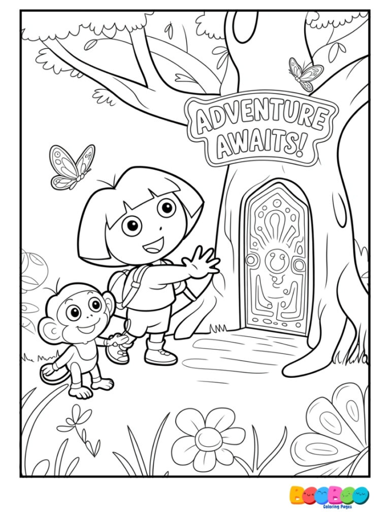 dora coloring pages