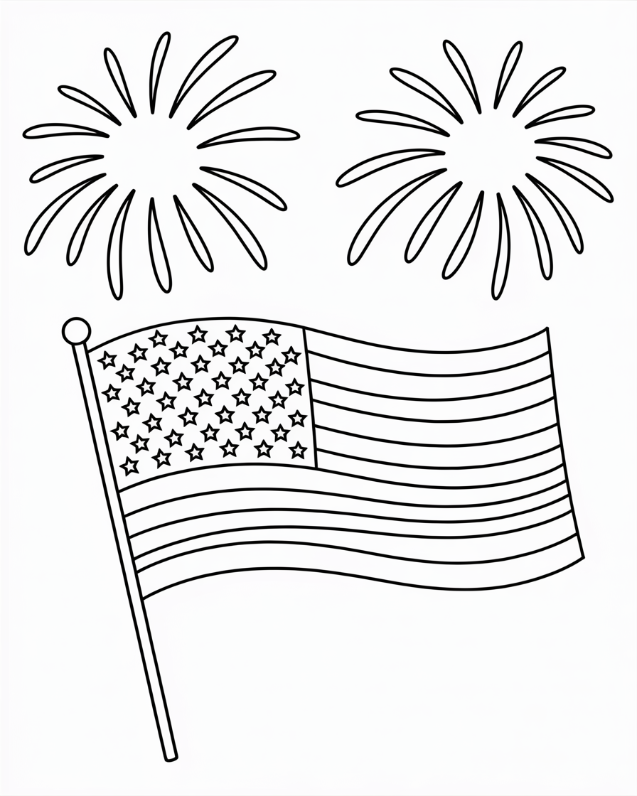 4th of july coloring pages
