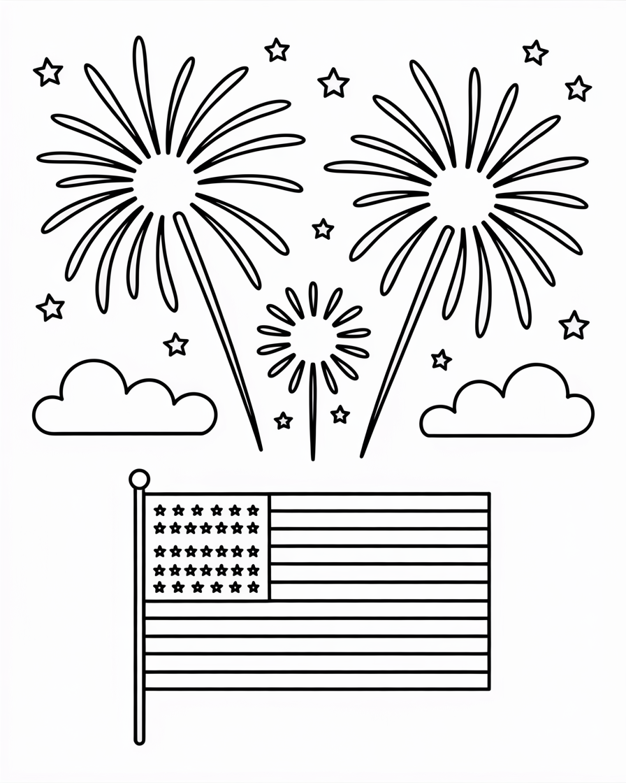4th of july coloring pages