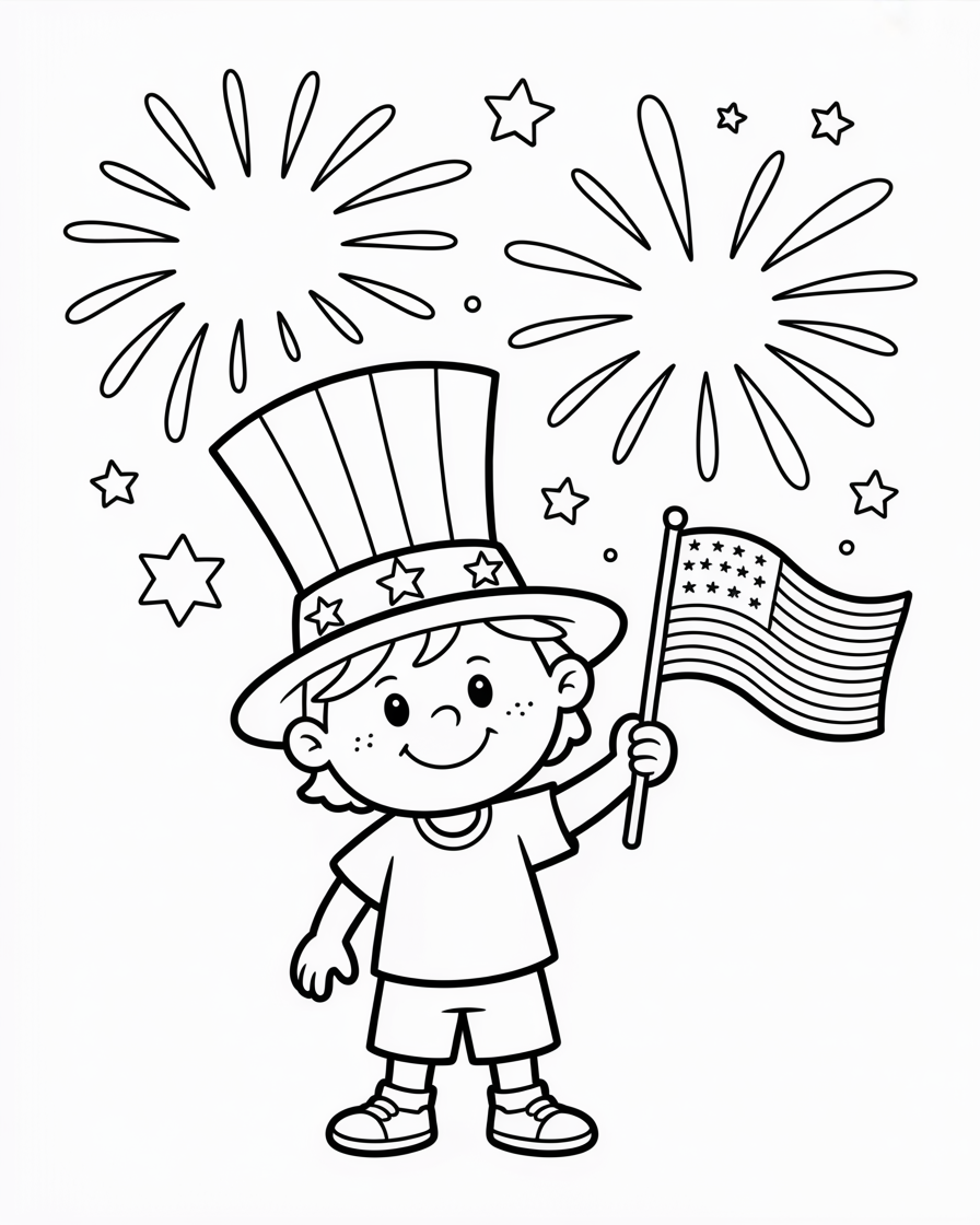 4th of july coloring pages