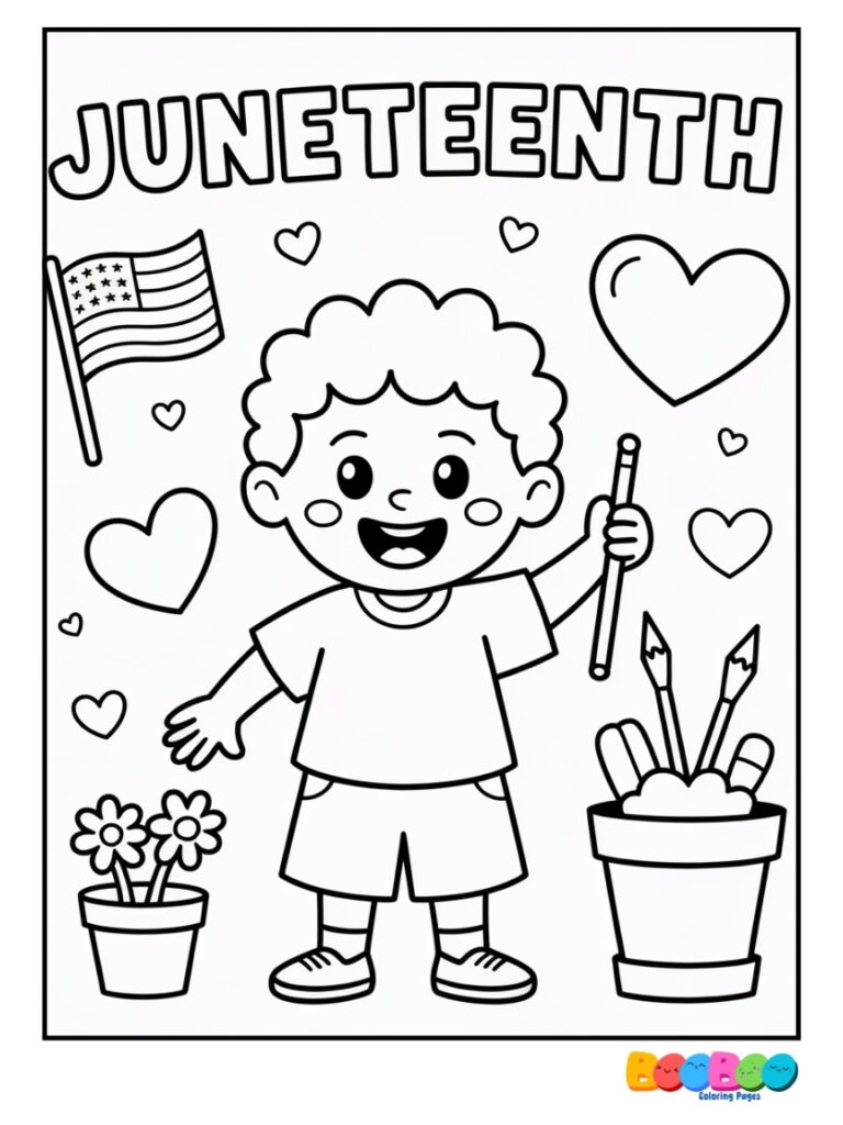 juneteenth coloring pages