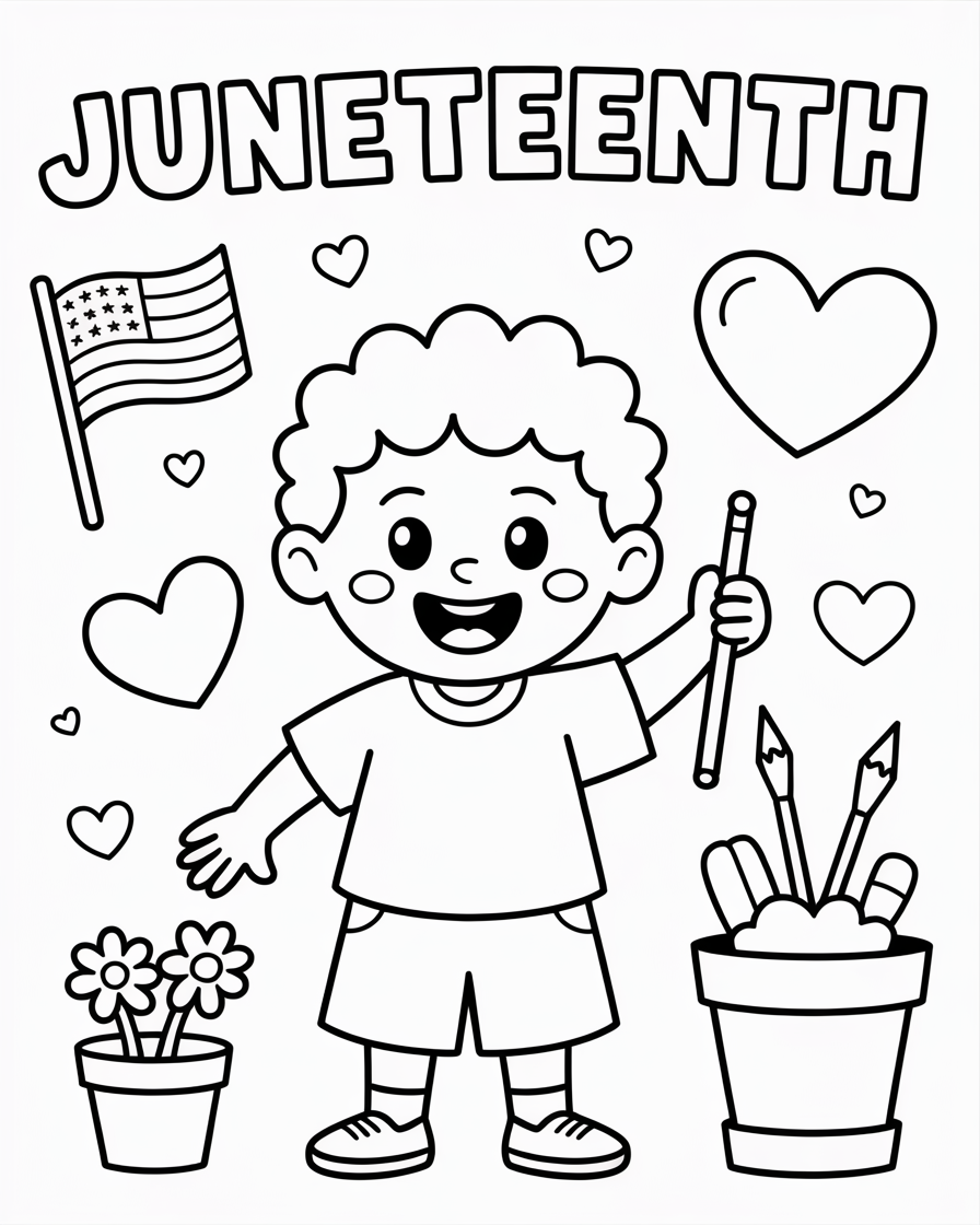 juneteenth coloring pages