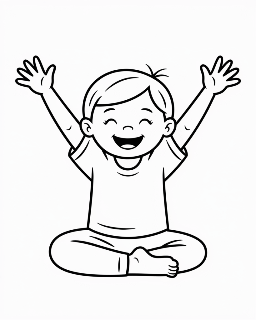 yoga coloring pages