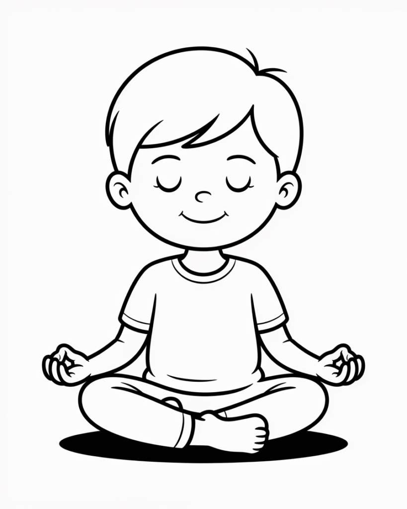 yoga coloring pages
