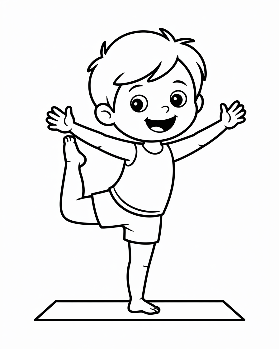 yoga coloring pages