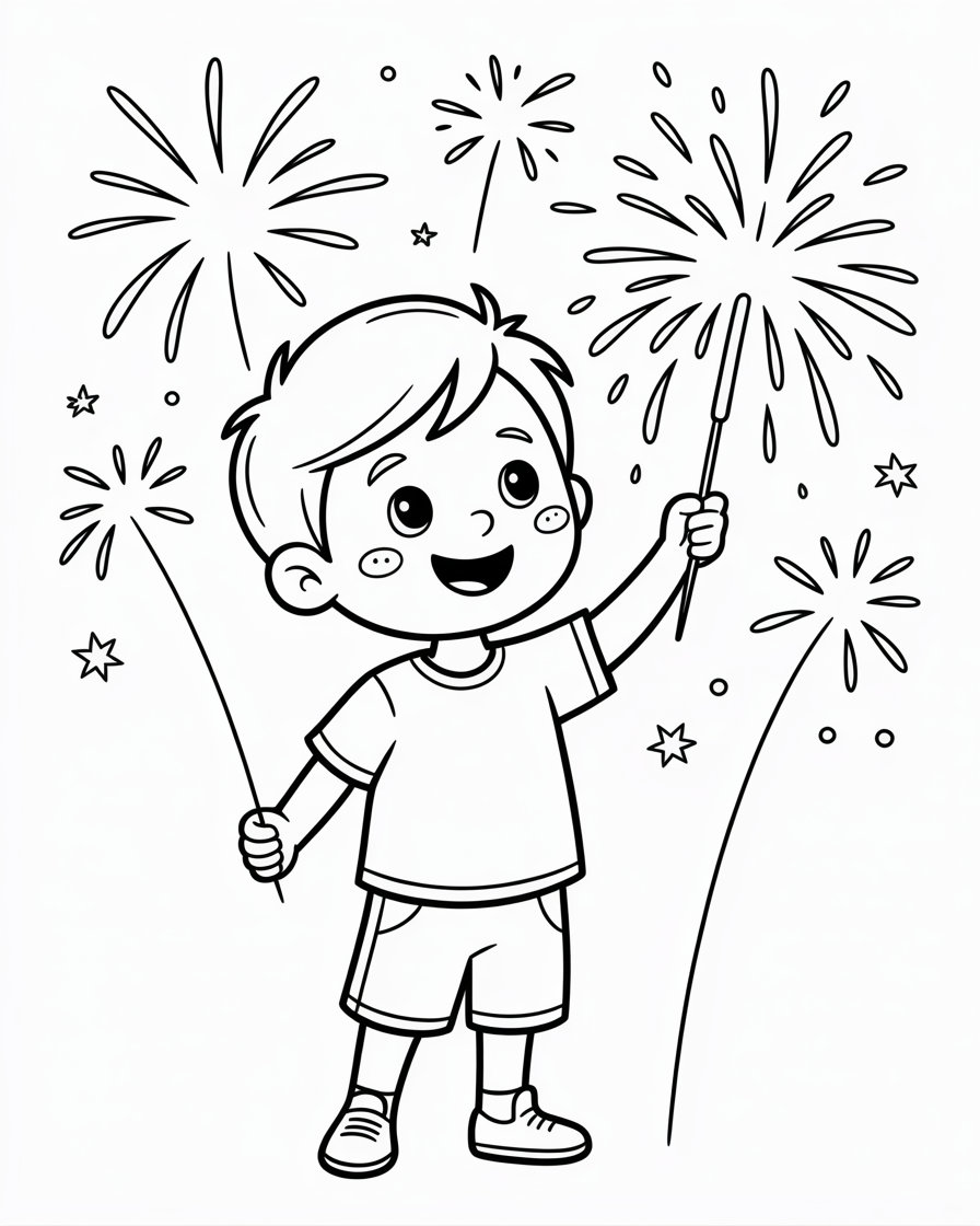 fireworks coloring pages