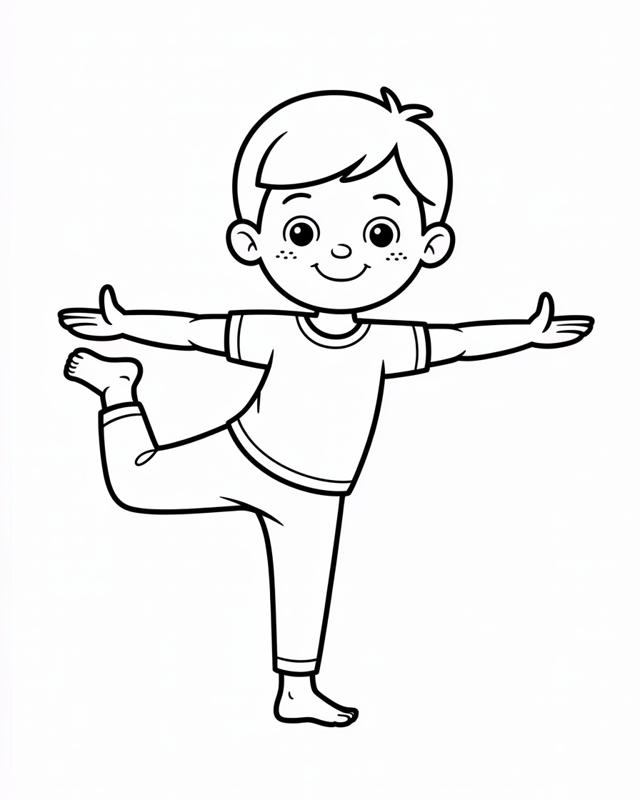 yoga coloring pages