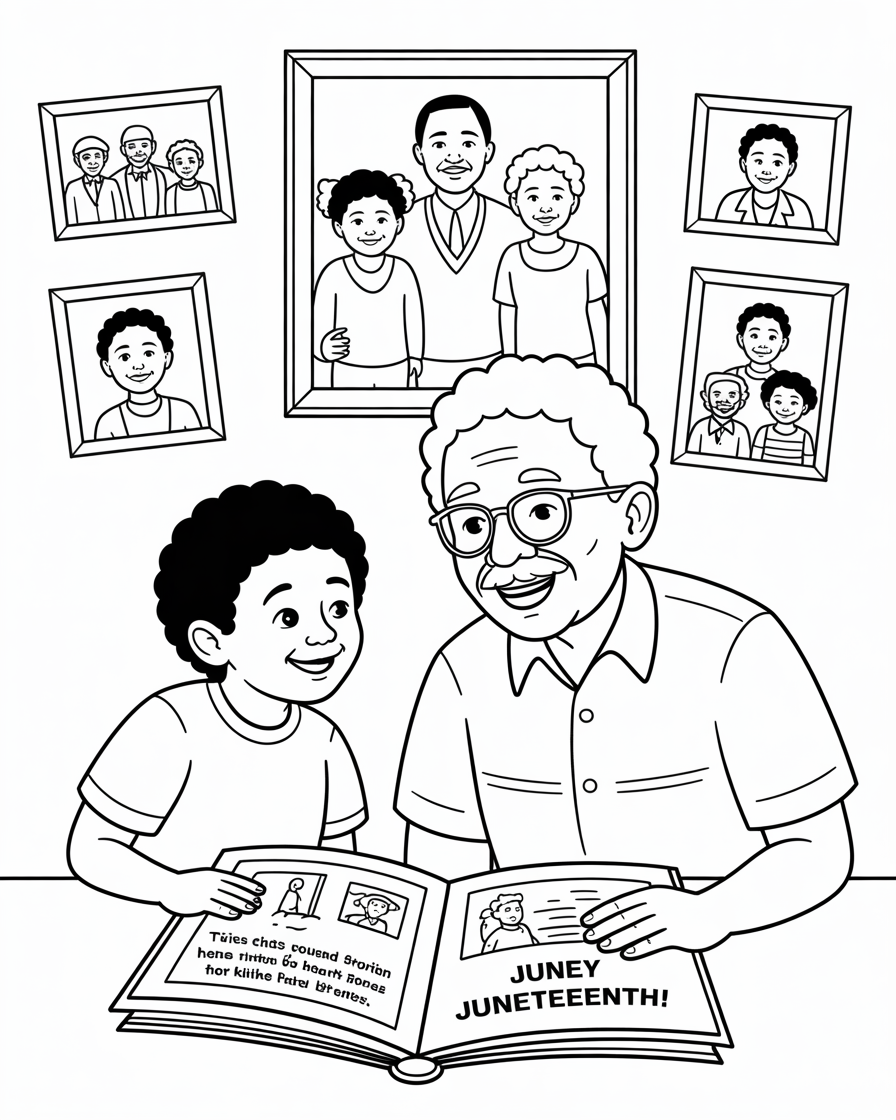 juneteenth coloring pages