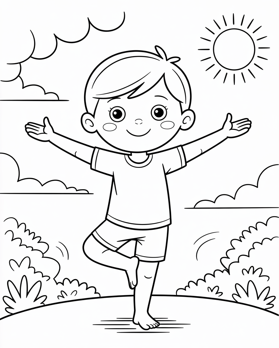 yoga coloring pages