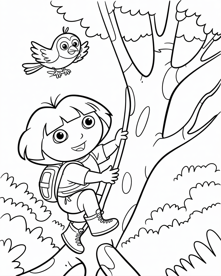 dora coloring pages