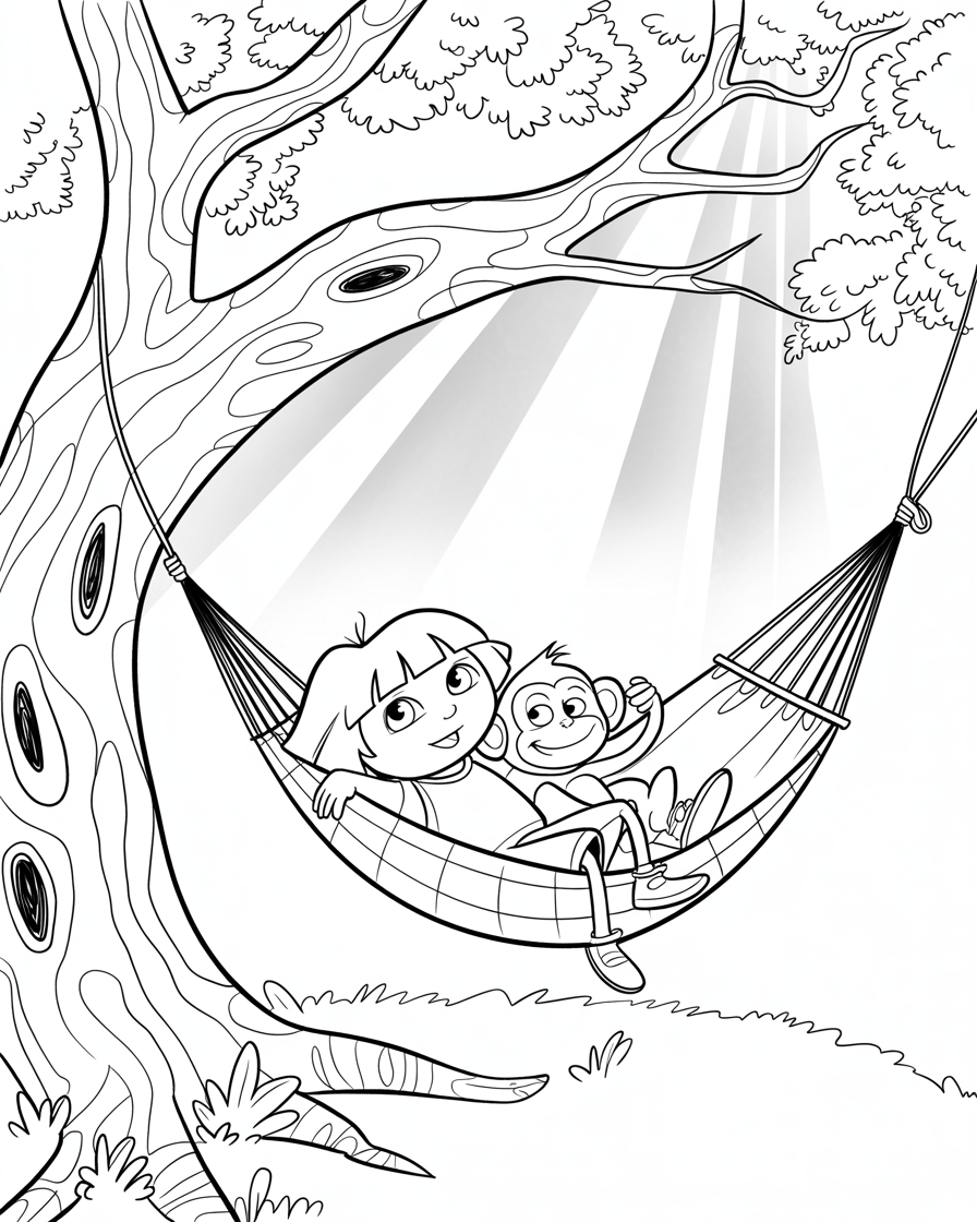 dora coloring pages