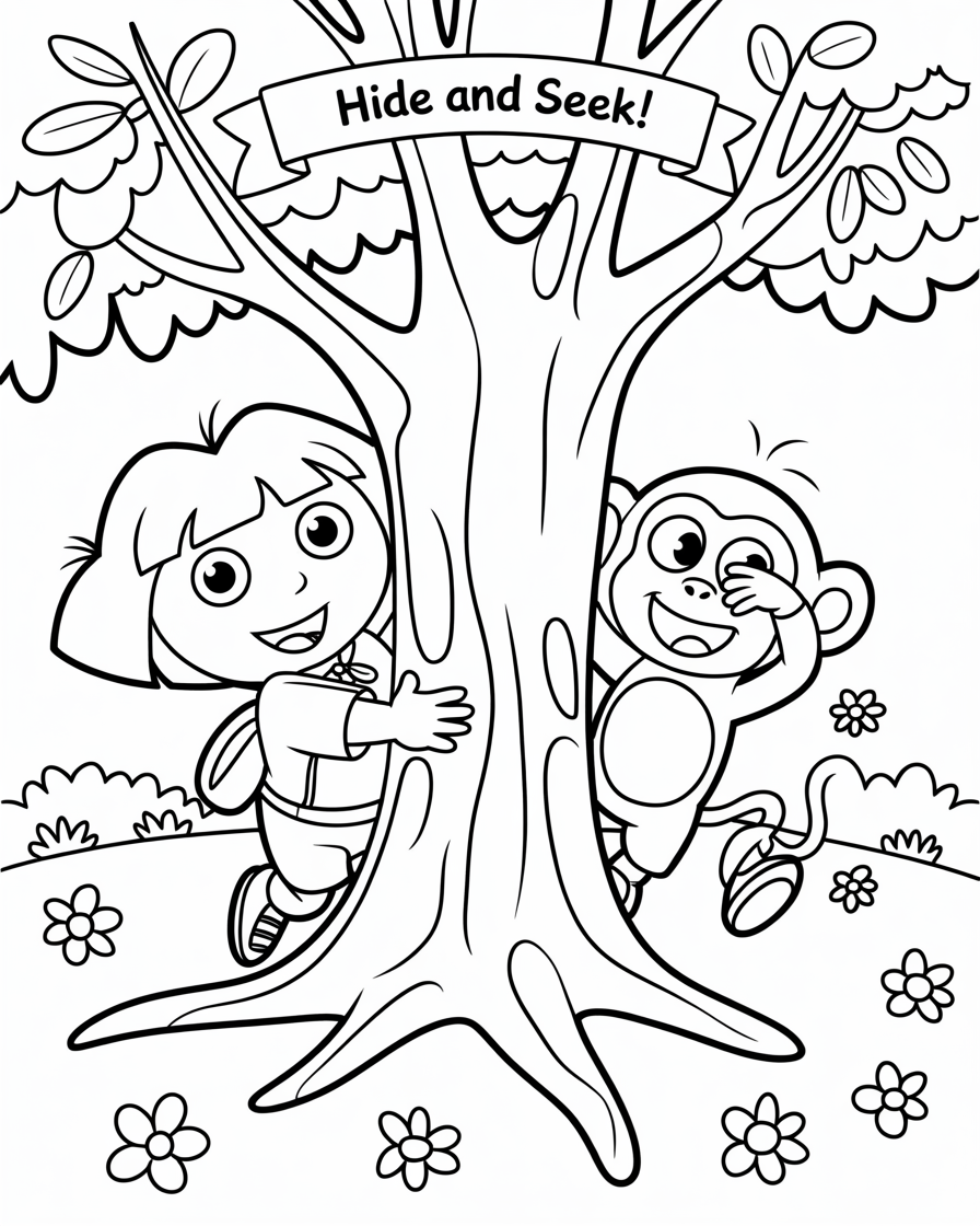 dora coloring pages