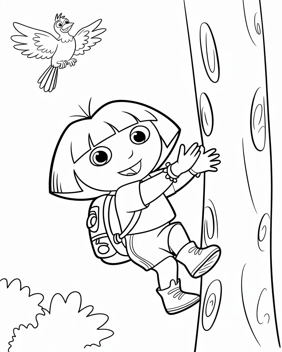 dora coloring pages