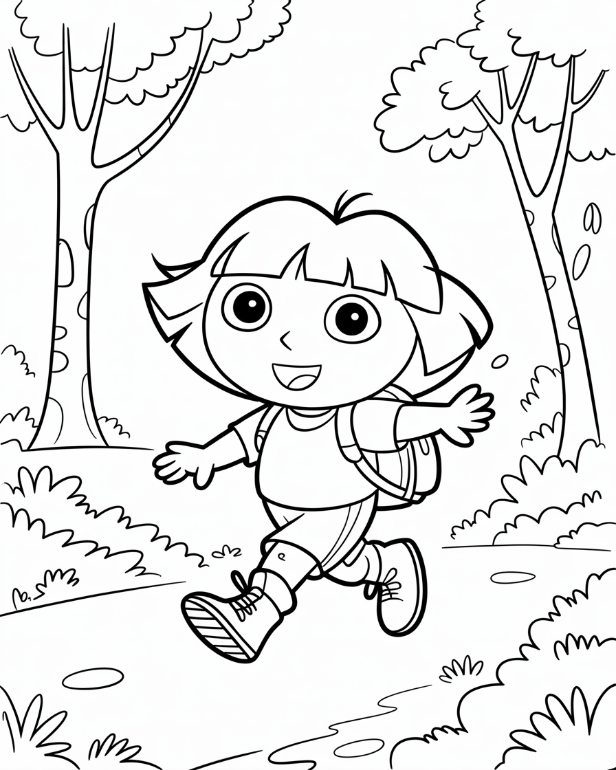 dora coloring pages
