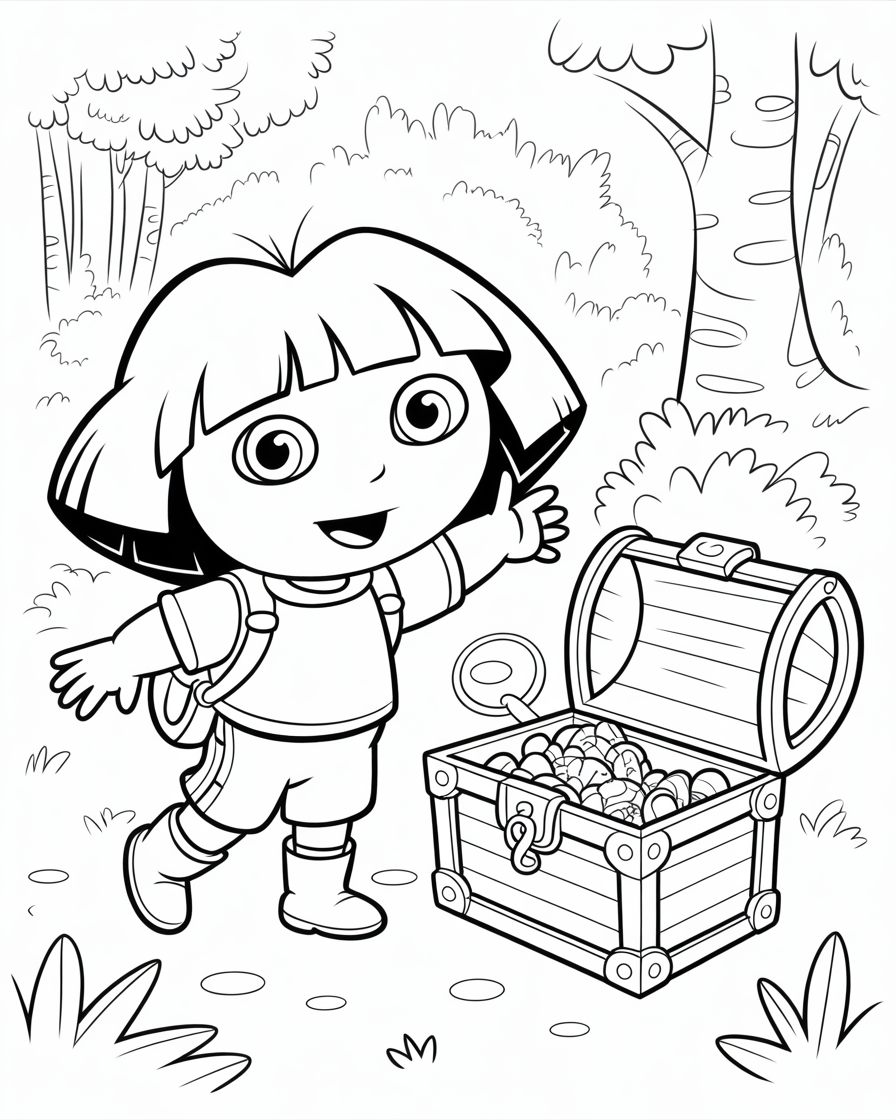 dora coloring pages